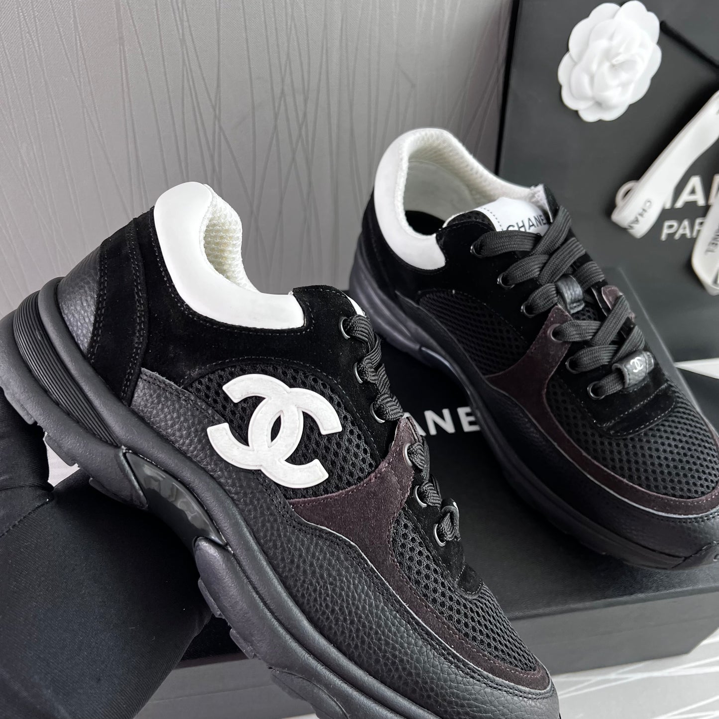 Sneakers C piel negros